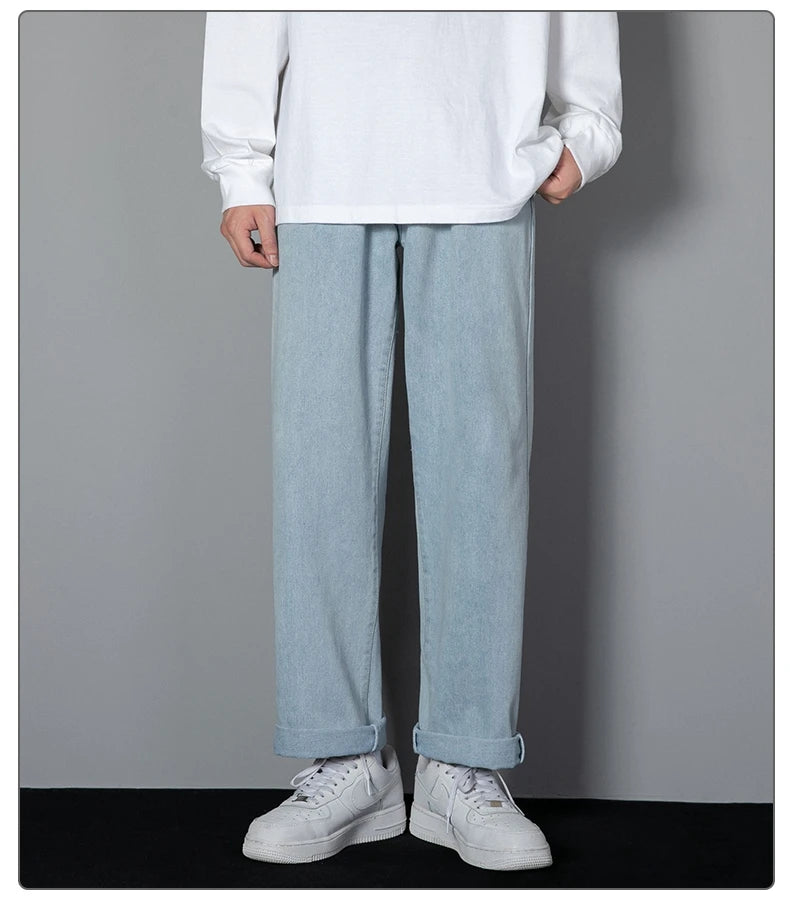 TresFindz Wide Straight Leg Denim Jeans