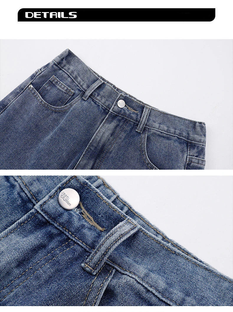 TresFindz Wide Straight Leg Denim Jeans