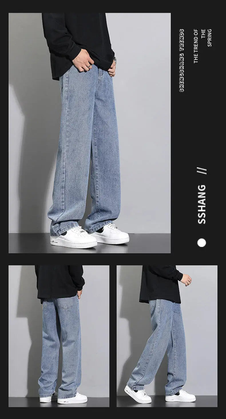 TresFindz Wide Straight Leg Denim Jeans