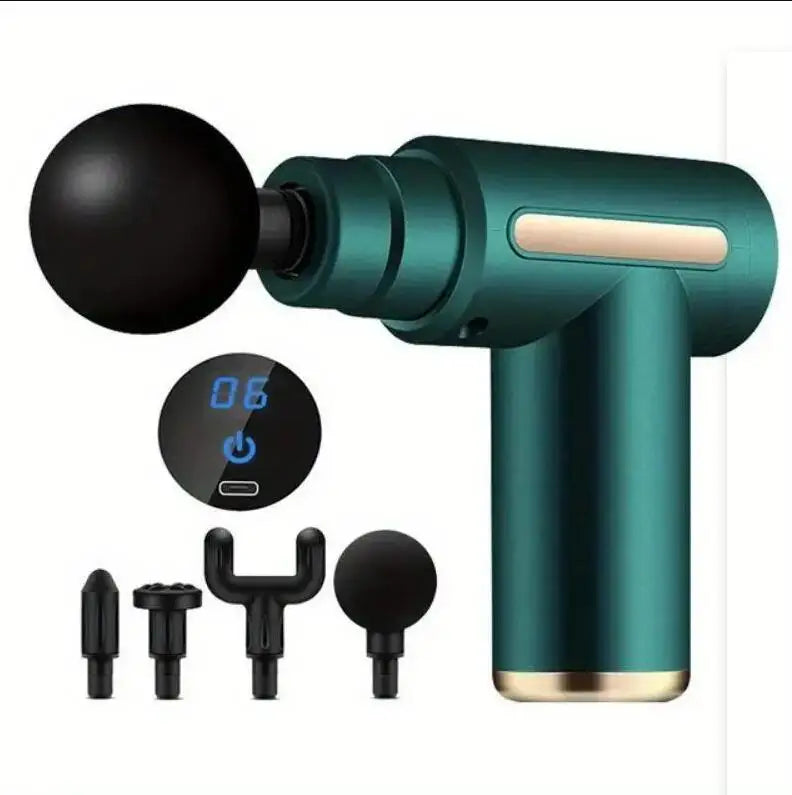 TresFindz - Mini Muscle Massage Gun Protable Body Massager Deep Handheld Percussion Massager For Body Back And Neck Leg