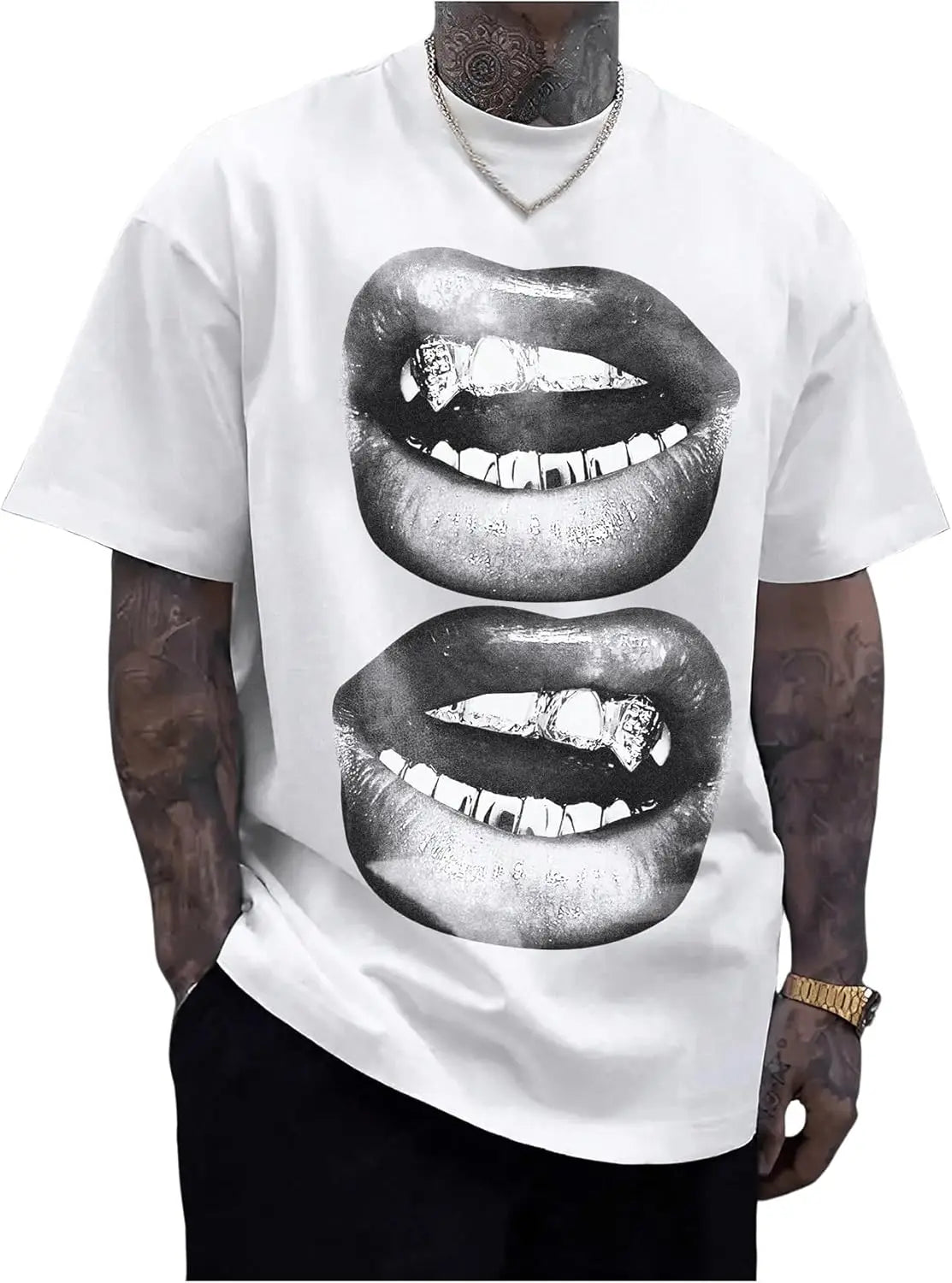 TresFindz Mouth Grilz Tee