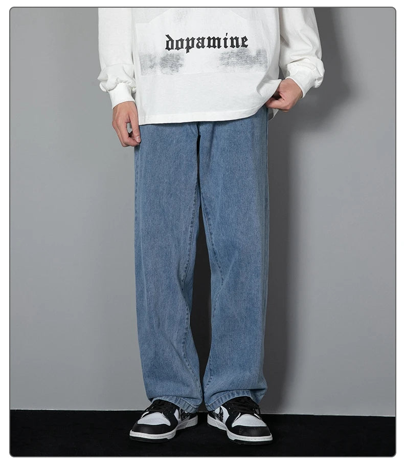 TresFindz Wide Straight Leg Denim Jeans