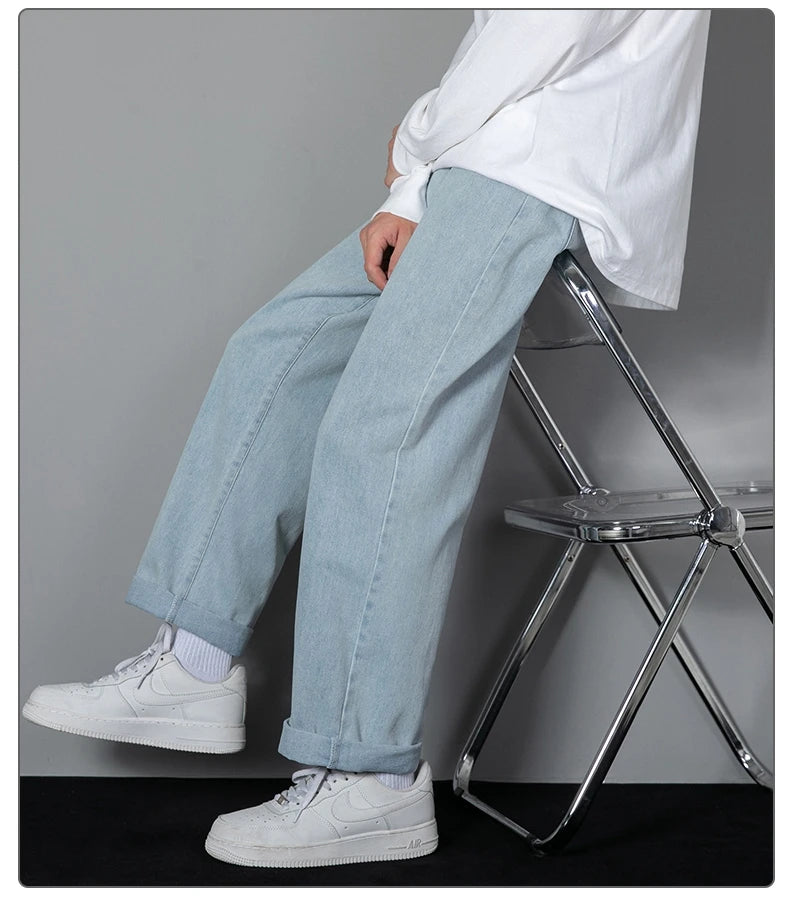 TresFindz Wide Straight Leg Denim Jeans