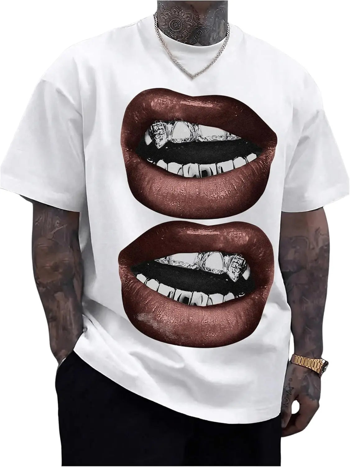 TresFindz Mouth Grilz Tee
