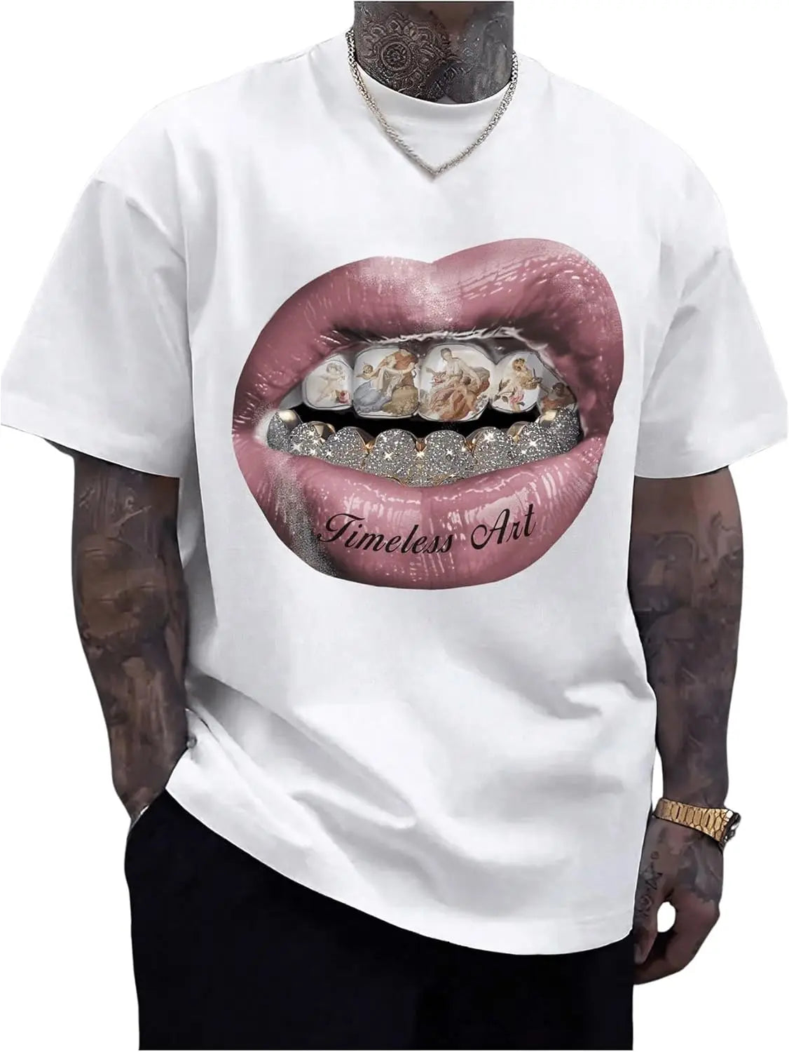 TresFindz Mouth Grilz Tee