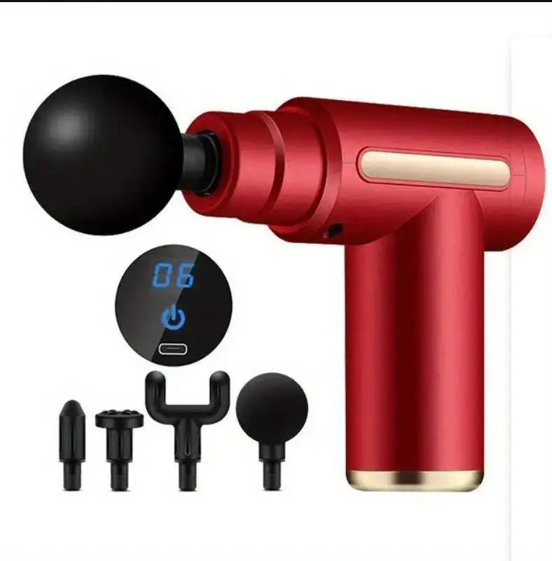 TresFindz - Mini Muscle Massage Gun Protable Body Massager Deep Handheld Percussion Massager For Body Back And Neck Leg