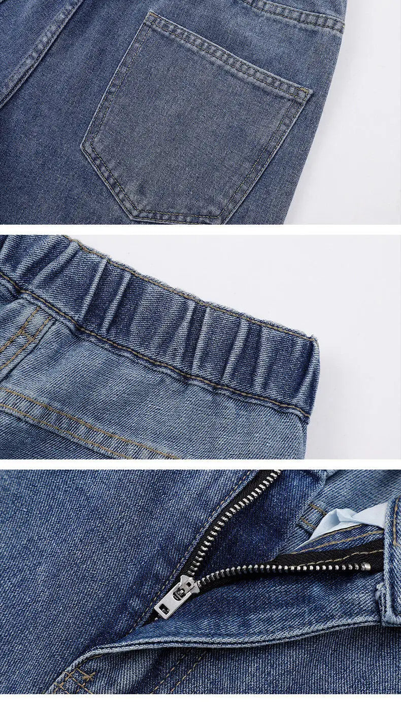 TresFindz Wide Straight Leg Denim Jeans