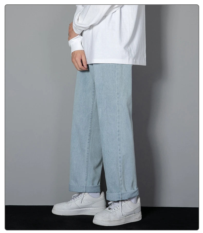 TresFindz Wide Straight Leg Denim Jeans