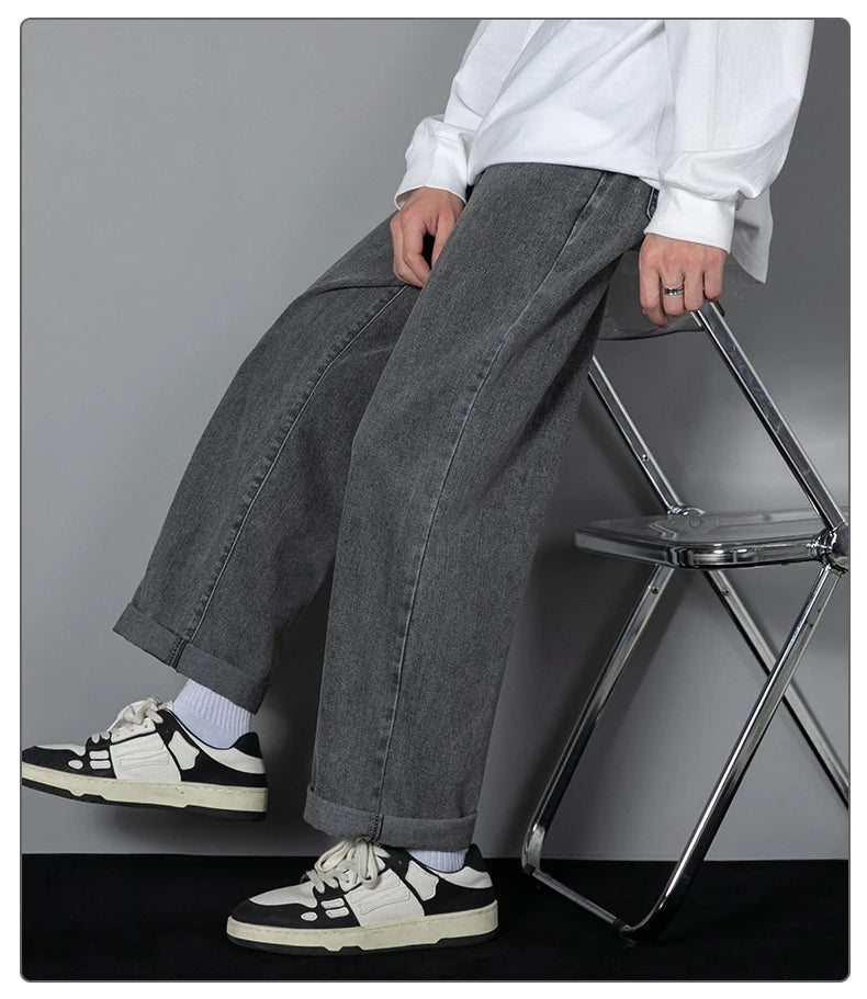 TresFindz Wide Straight Leg Denim Jeans