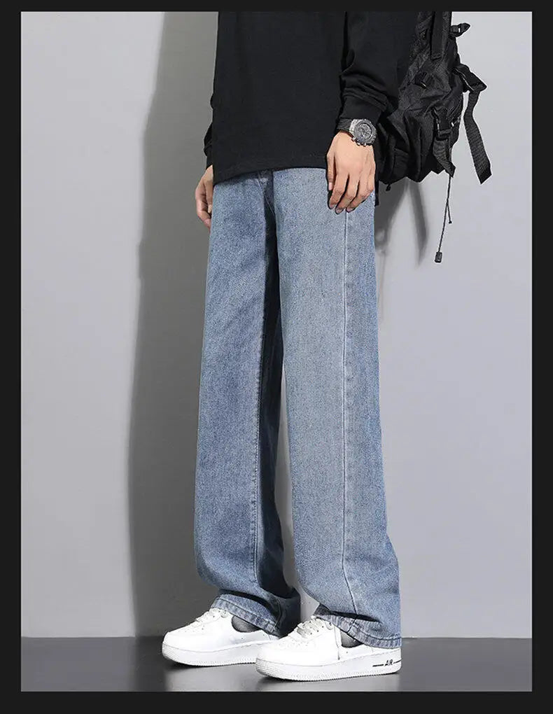 TresFindz Wide Straight Leg Denim Jeans