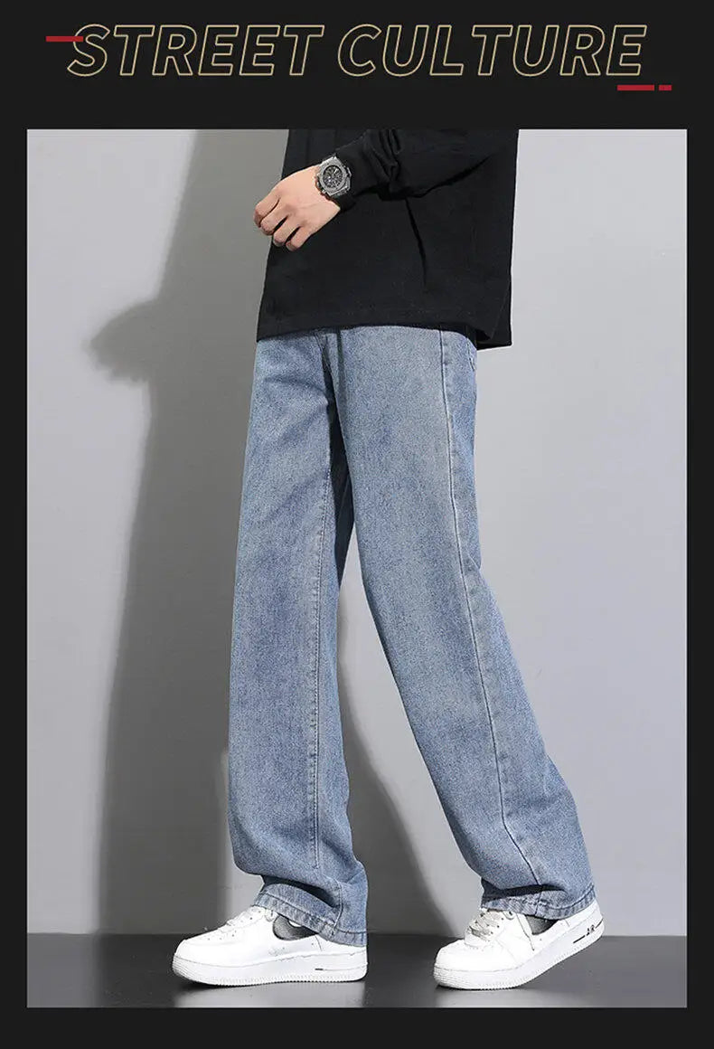 TresFindz Wide Straight Leg Denim Jeans