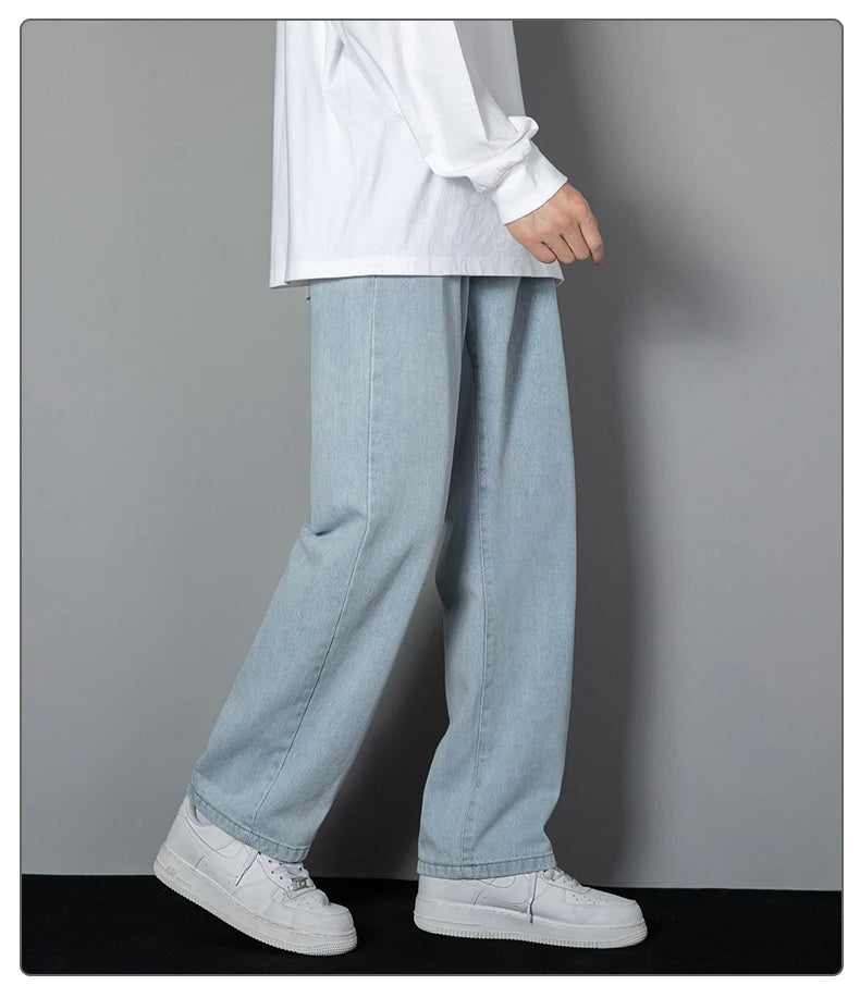 TresFindz Wide Straight Leg Denim Jeans