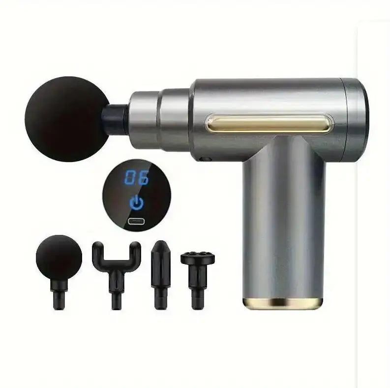 TresFindz - Mini Muscle Massage Gun Protable Body Massager Deep Handheld Percussion Massager For Body Back And Neck Leg