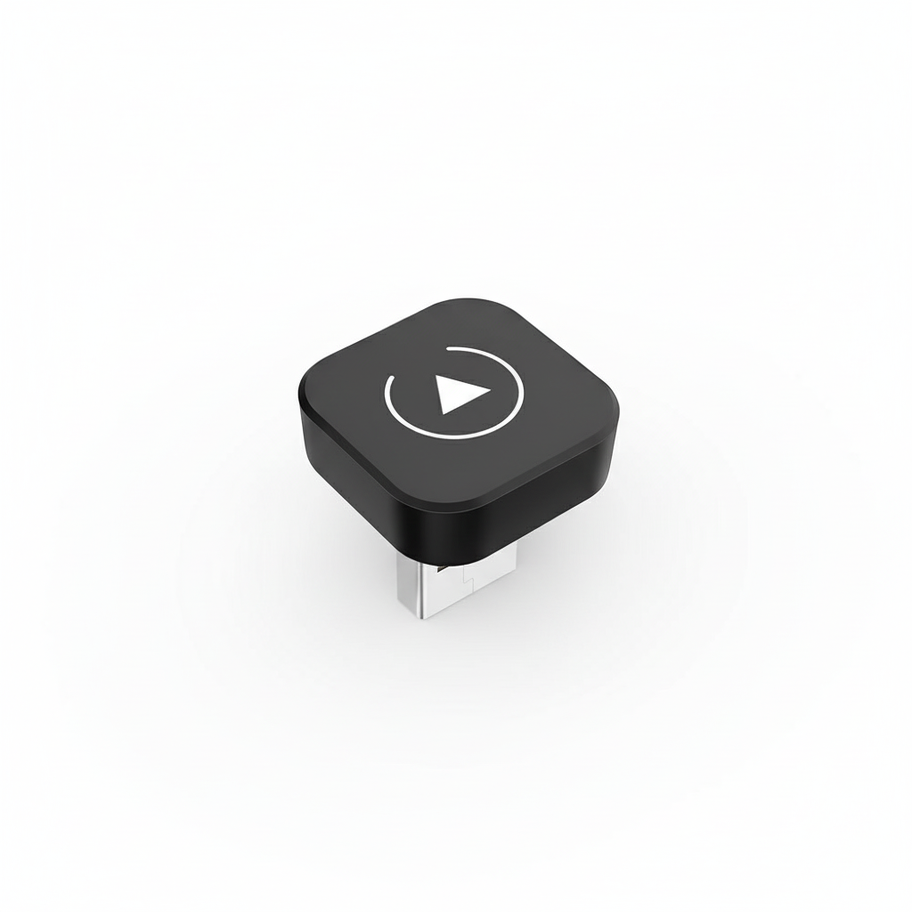 Wireless CarPlay Adapter on white background